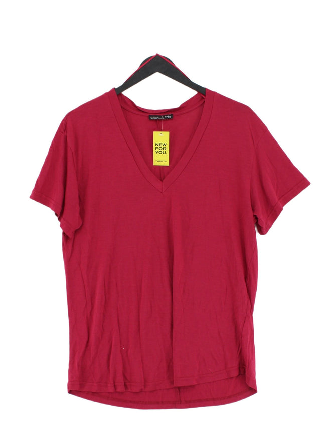 Zara Women's Top S Red 100% Lyocell Modal