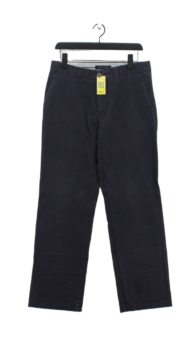 Tommy Hilfiger Men's Suit Trousers W 32 in Blue 100% Cotton