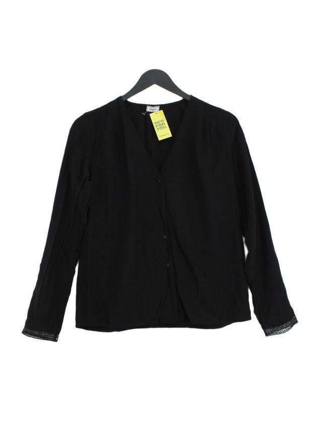 Collection Pimkie Women's Blouse UK 6 Black Viscose with Polyester