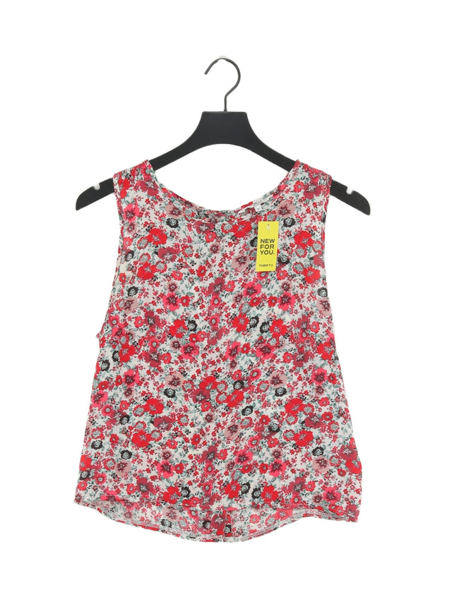 New Look Women's Top UK 12 Red 100% Polyester