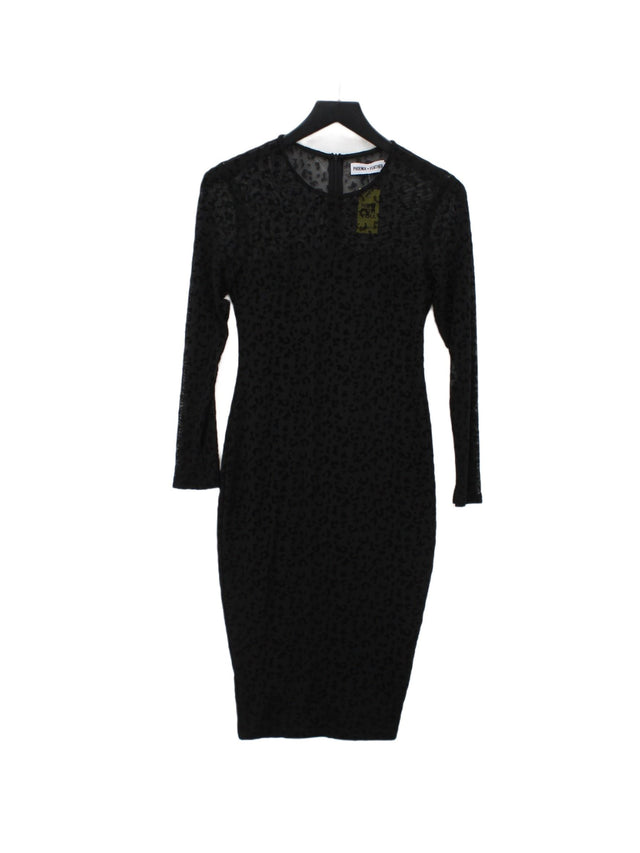 Phoenix & Feather Women's Midi Dress UK 8 Black 100% Polyester