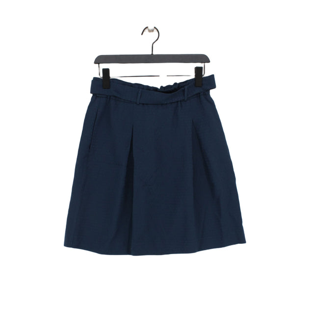 Reiss Women's Midi Skirt UK 12 Blue Other with Elastane, Polyester, Viscose