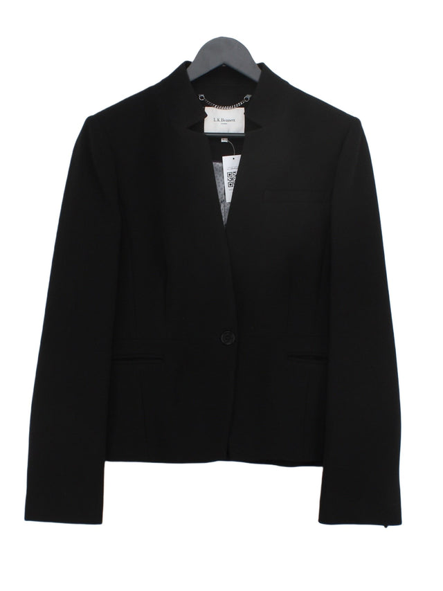 L.K. Bennett Women's Blazer UK 16 Black Polyester with Elastane, Other, Viscose