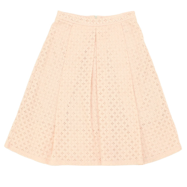 Miss Selfridge Women's Midi Skirt UK 6 Pink Cotton with Polyester, Nylon