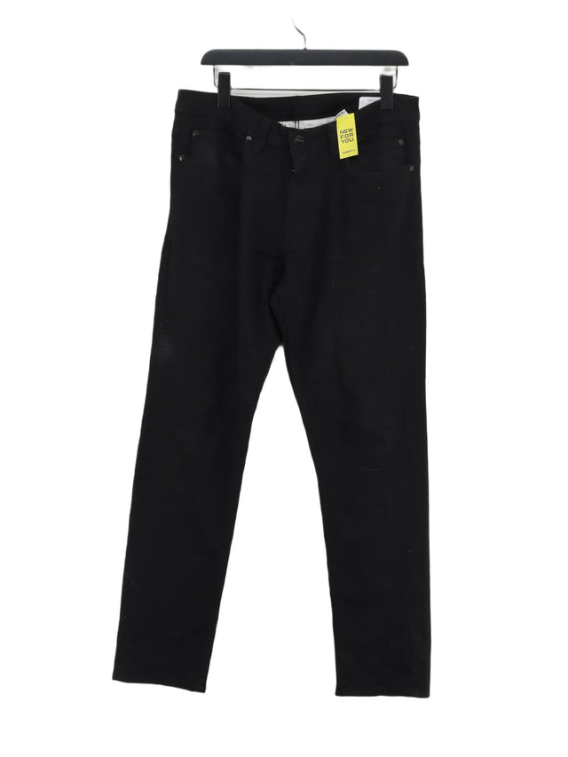 Reell Men's Jeans W 33 in; L 32 in Black Cotton with Elastane
