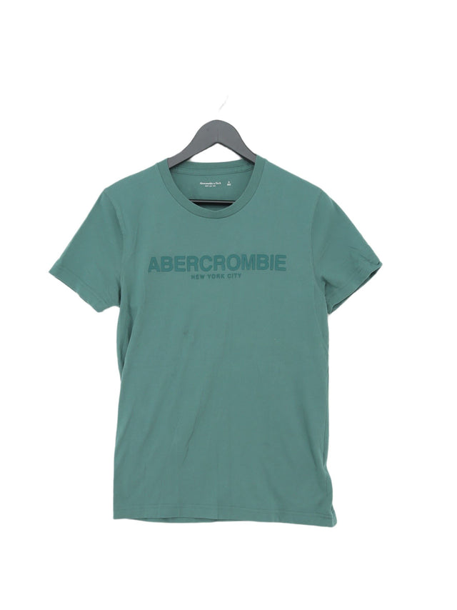 Abercrombie & Fitch Men's T-Shirt S Green 100% Other