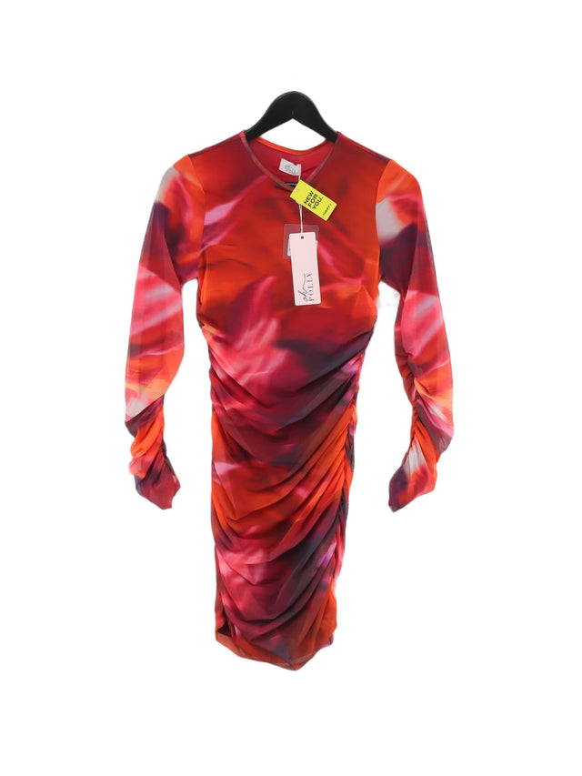 Oh Polly Women's Midi Dress UK 10 Multi 100% Polyester