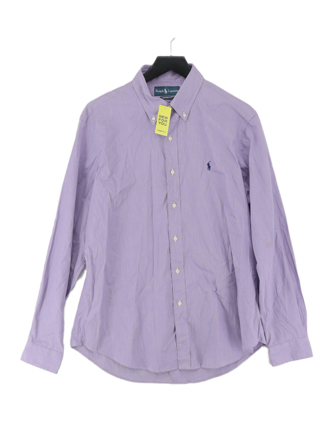 Ralph Lauren Men's Shirt Chest: 42 in Purple 100% Cotton
