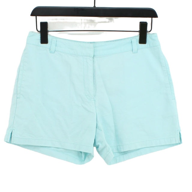 Next Women's Shorts UK 10 Blue Cotton with Elastane