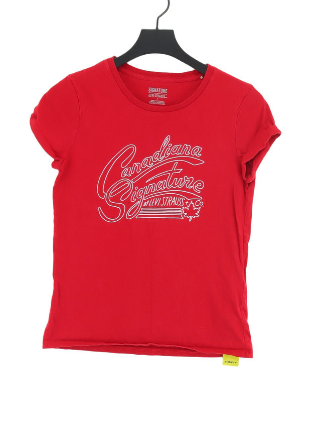 Levi’s Women's T-Shirt M Red 100% Cotton