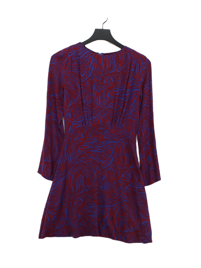 & Other Stories Women's Midi Dress UK 6 Blue Viscose with Polyester