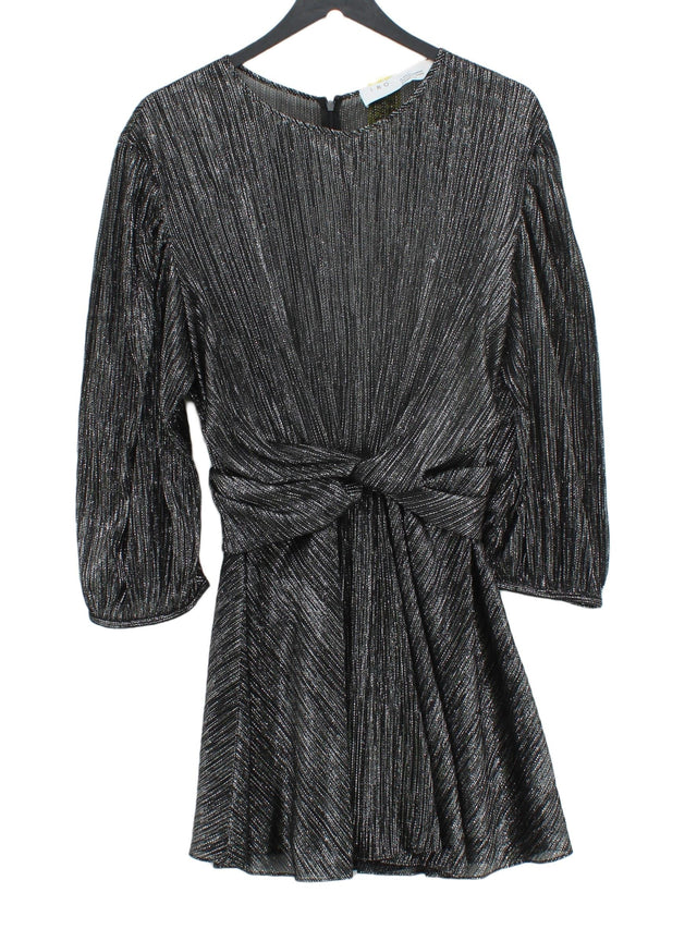 IRO Women's Midi Dress UK 10 Black 100% Polyester