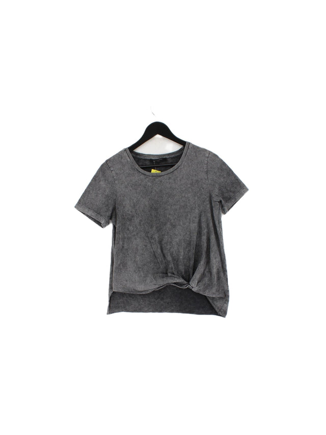 AllSaints Women's T-Shirt S Grey 100% Cotton