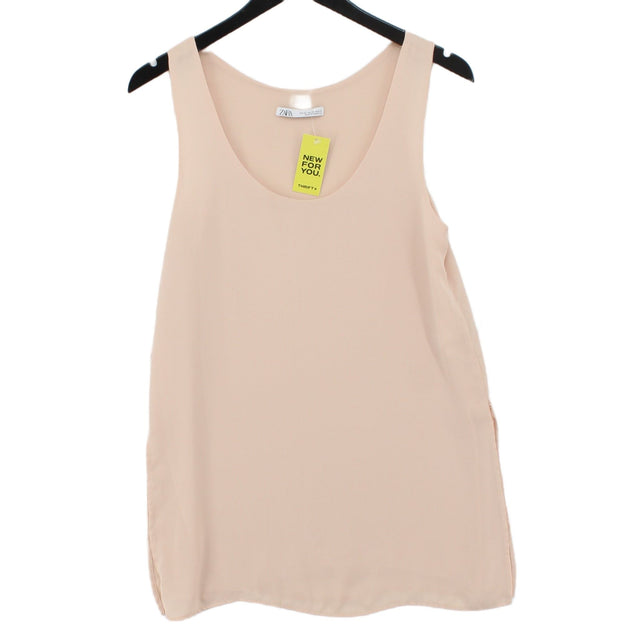 Zara Women's Top XS Tan 100% Polyester