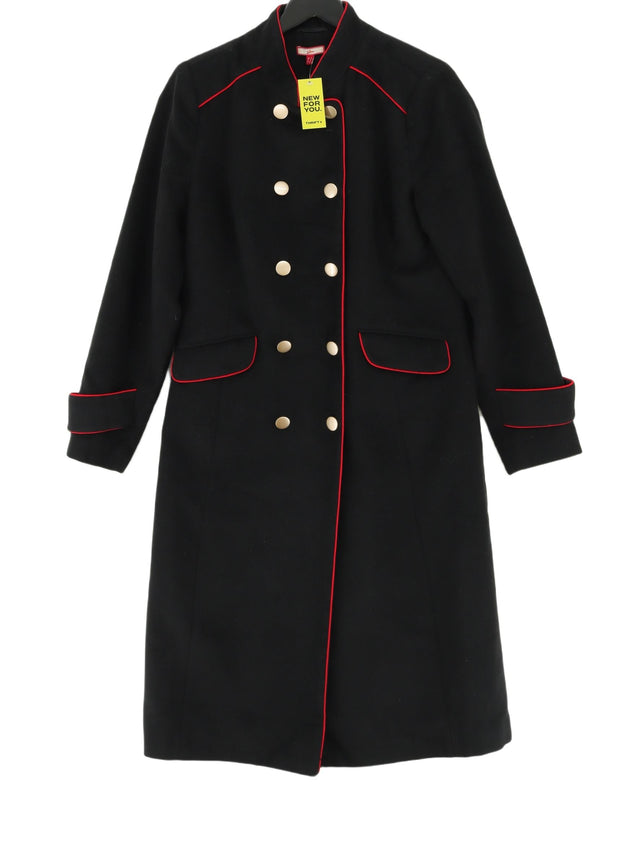 Joe Browns Women's Coat UK 12 Black Viscose with Polyester