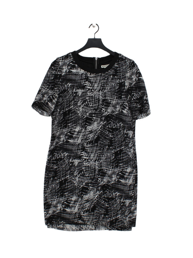 Whistles Women's Midi Dress UK 8 Black 100% Polyester