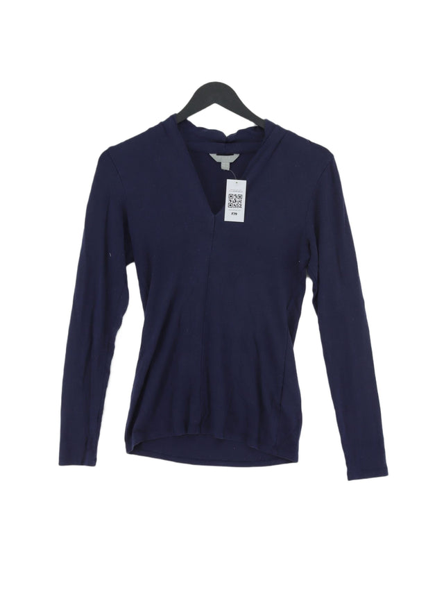 Pure Collection Women's Top UK 8 Blue Lyocell Modal with Elastane