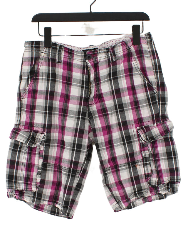 Splash Women's Shorts W 32 in Purple 100% Cotton
