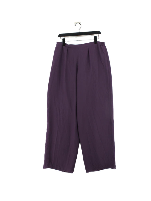 JJ's House Women's Suit Trousers W 34 in Purple 100% Other