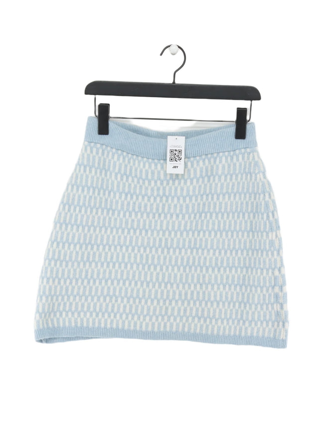 & Other Stories Women's Mini Skirt S Blue Wool with Elastane, Other, Polyamide