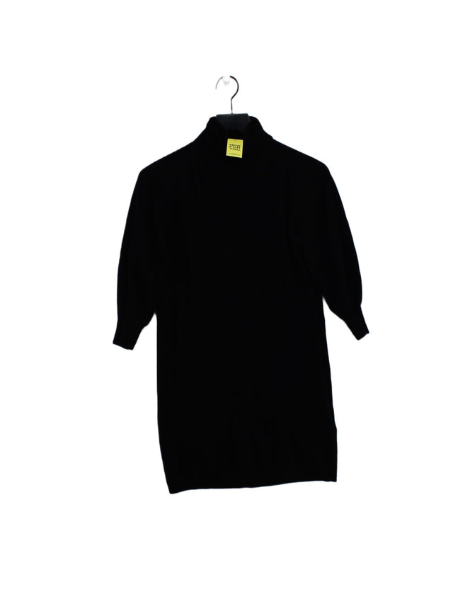 Massimo Dutti Women's Jumper XS Black Wool with Polyamide, Polyester, Viscose