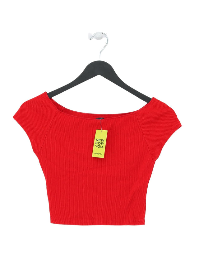 Brandy Melville Women's T-Shirt M Red 100% Cotton