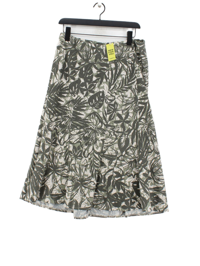 EWM Women's Midi Skirt UK 14 Green 100% Other