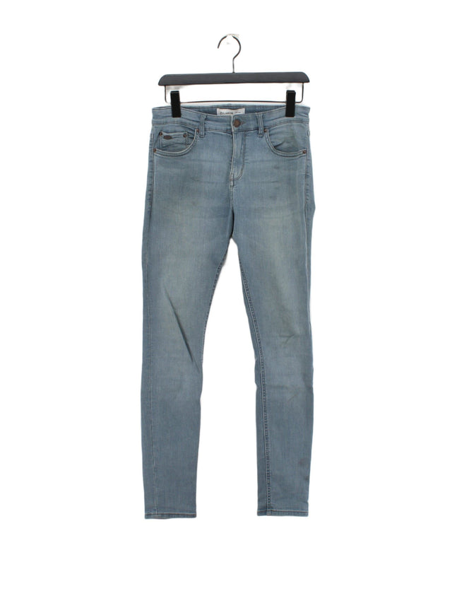Pull&Bear Men's Jeans W 30 in Blue Cotton with Elastane