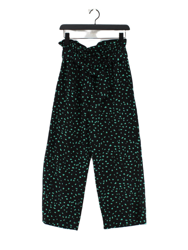 Dancing Leopard Women's Trousers UK 6 Black 100% Polyester