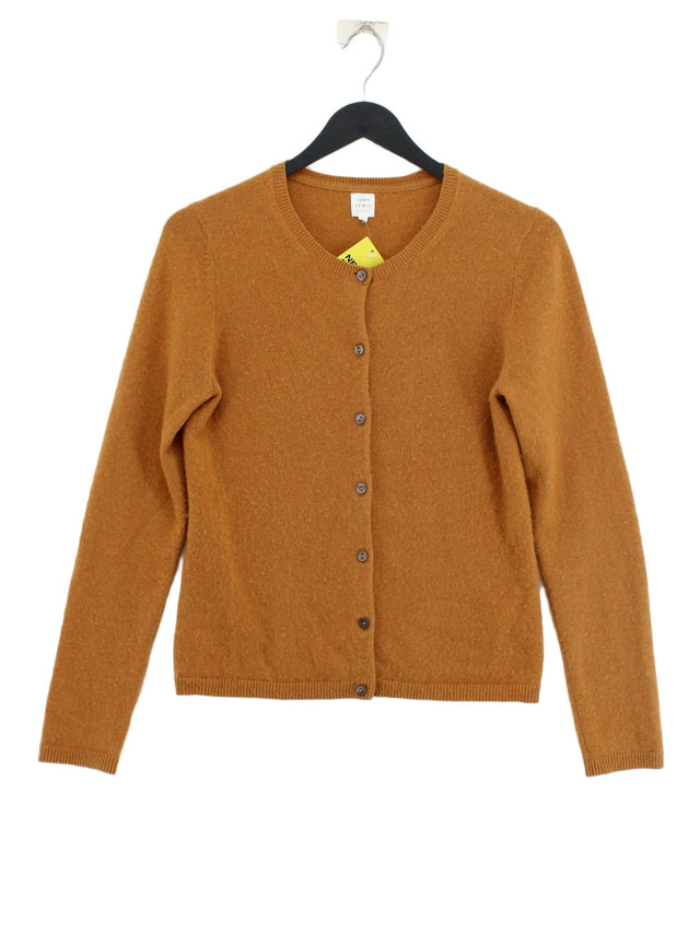 John Lewis Women's Cardigan UK 8 Tan 100% Cashmere