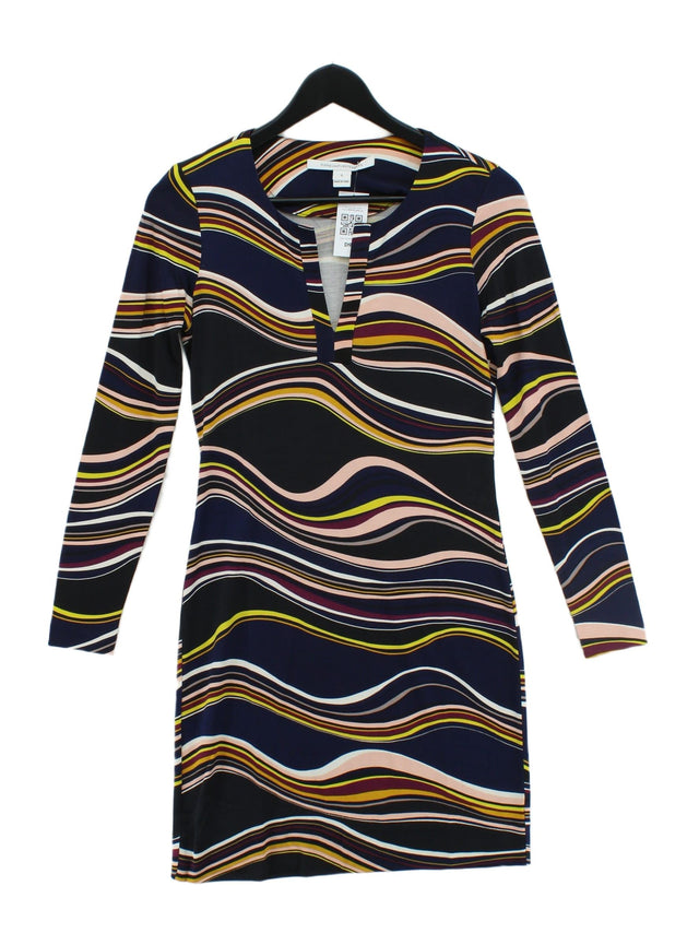 Diane Von Furstenberg Women's Midi Dress S Multi 100% Silk