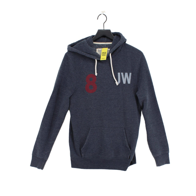 Jack Wills Men's Hoodie S Grey Cotton with Polyester
