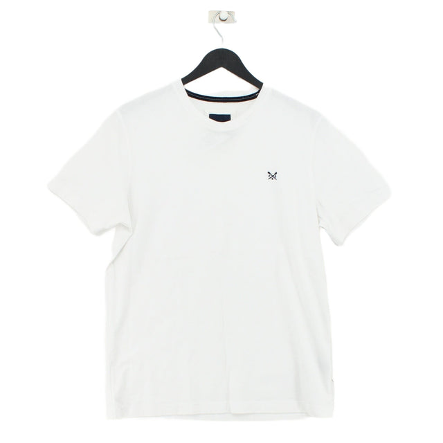 Crew Clothing Men's T-Shirt M White 100% Cotton
