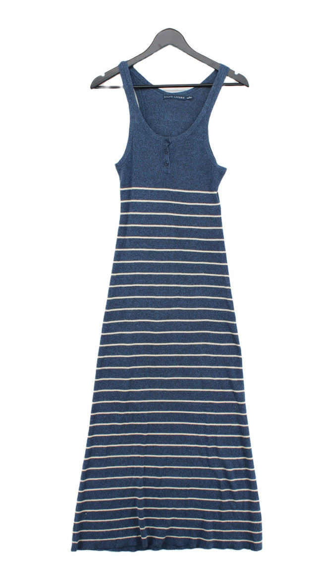 Ralph Lauren Women's Maxi Dress M Blue 100% Linen