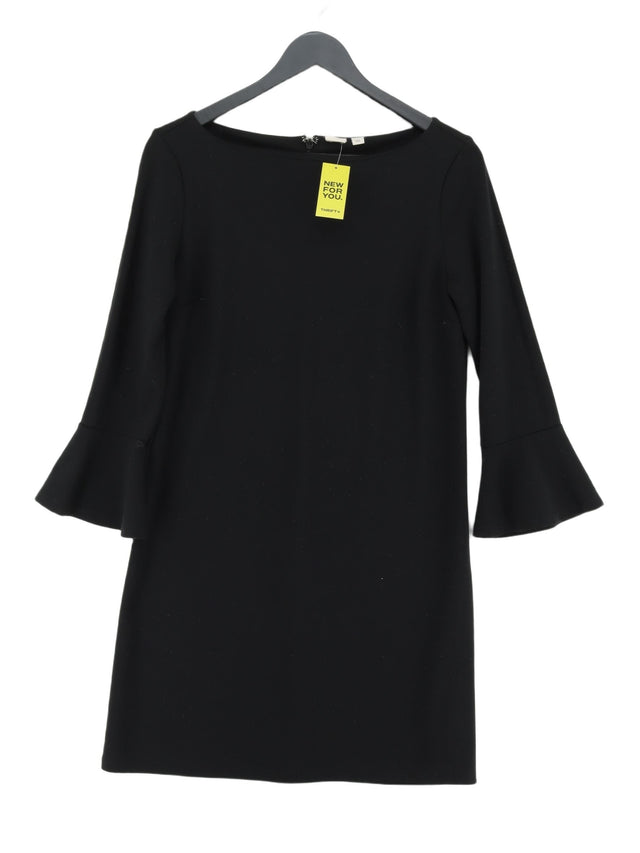 Gap Women's Midi Dress S Black Polyester with Elastane, Spandex, Viscose