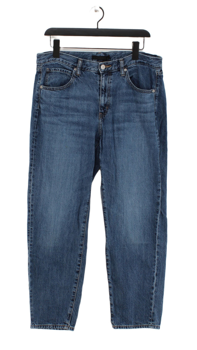 Uniqlo Women's Jeans W 30 in Blue Cotton with Lyocell Modal