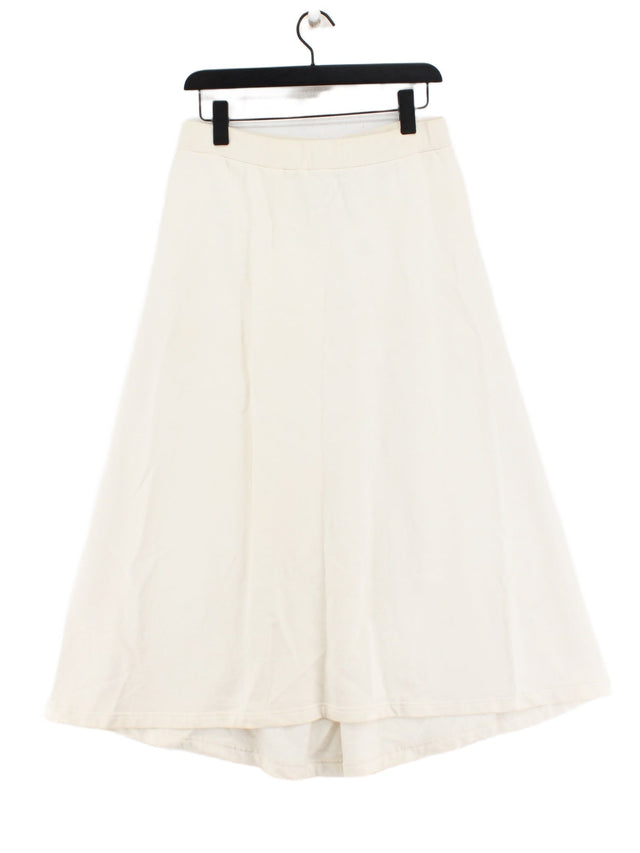 COS Women's Maxi Skirt M Cream 100% Cotton