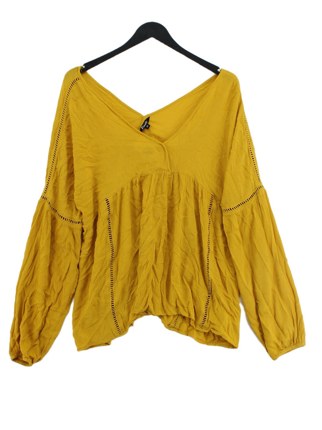 MbyM Women's Blouse XS Yellow 100% Viscose