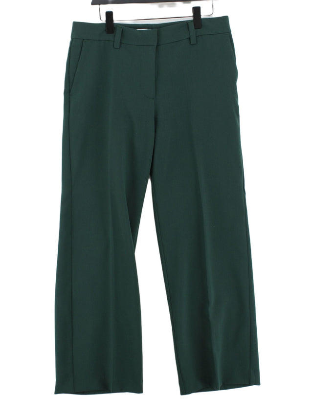 Weekday Women's Suit Trousers UK 16 Green Polyester with Elastane, Viscose