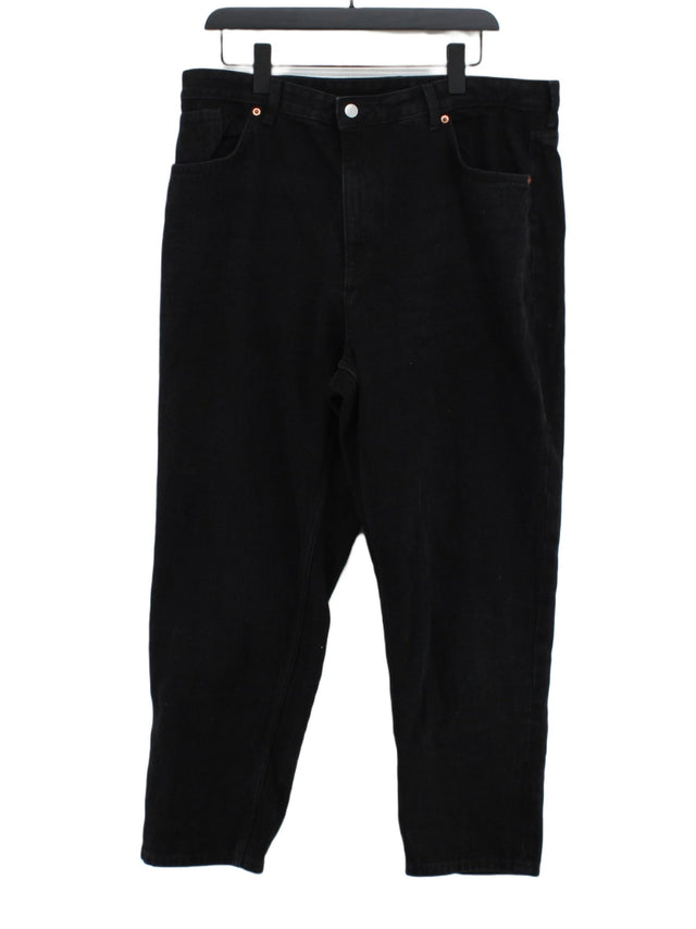 Monki Women's Jeans W 36 in Black 100% Cotton