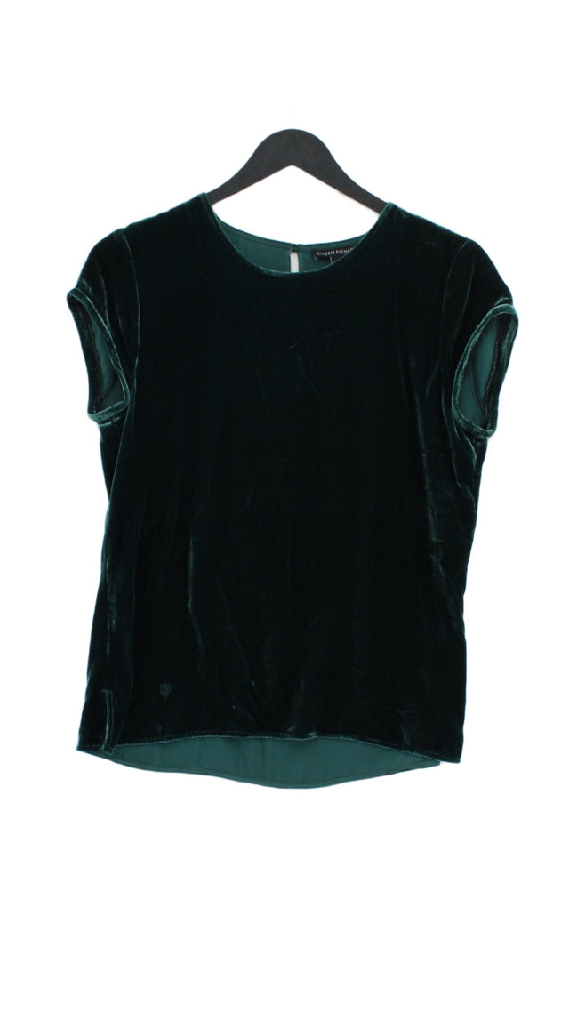 Eileen Fisher Women's T-Shirt XXS Green Rayon with Silk
