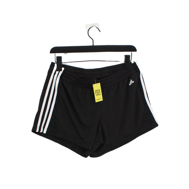 Adidas Women's Shorts M Black 100% Polyester