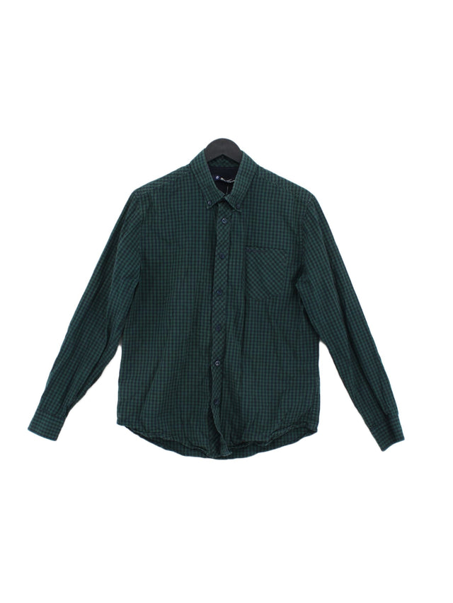 Ben Sherman Men's Shirt M Green 100% Cotton