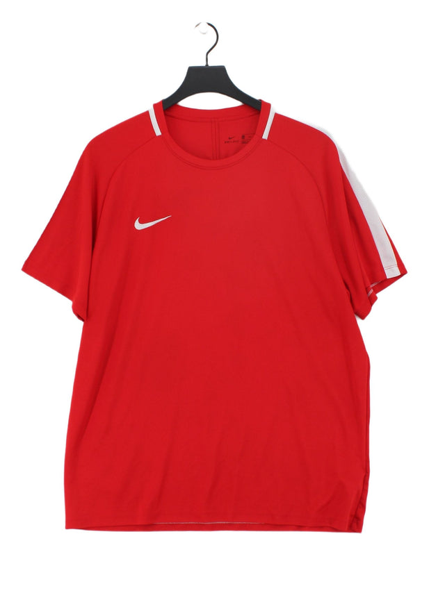 Nike Men's T-Shirt XXL Red 100% Polyester