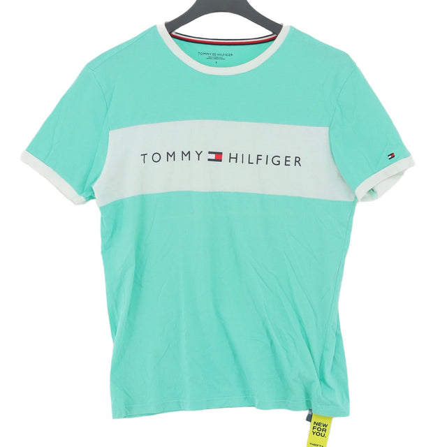 Tommy Hilfiger Men's T-Shirt S Blue 100% Cotton