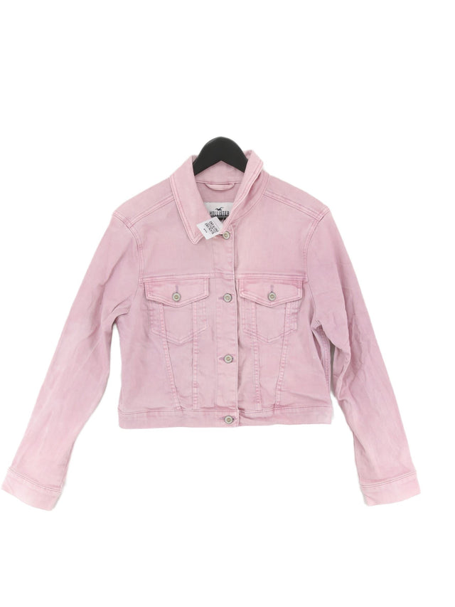 Hollister Women's Blazer M Pink 100% Cotton