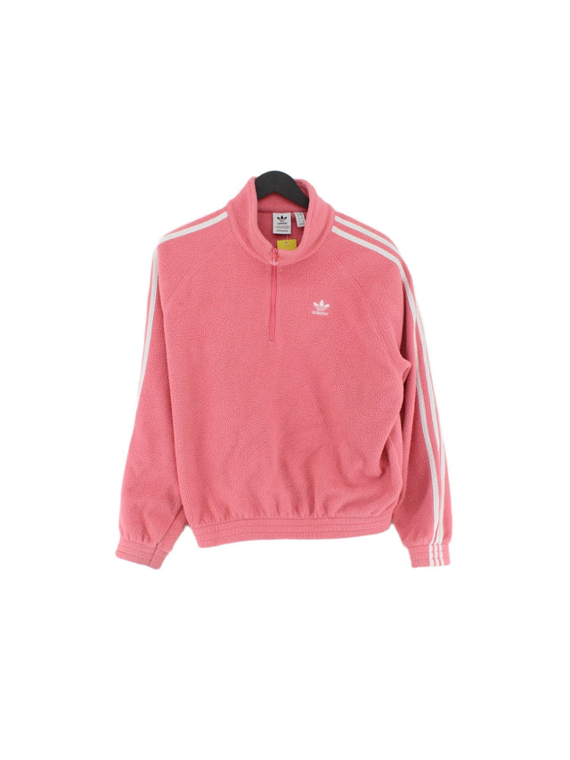 Adidas Women's Jumper UK 6 Pink 100% Polyester