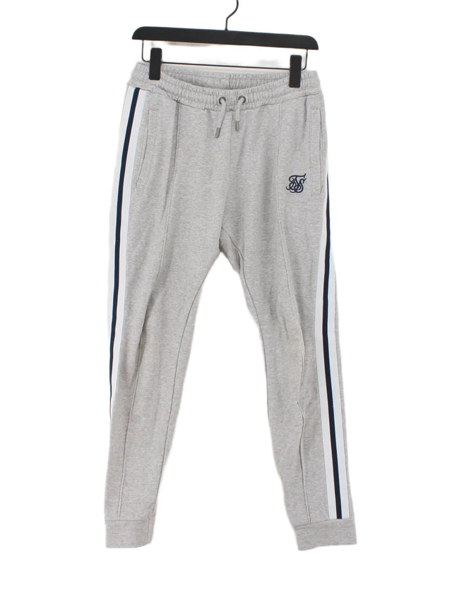 SikSilk Women's Sports Bottoms M Grey Cotton with Polyester