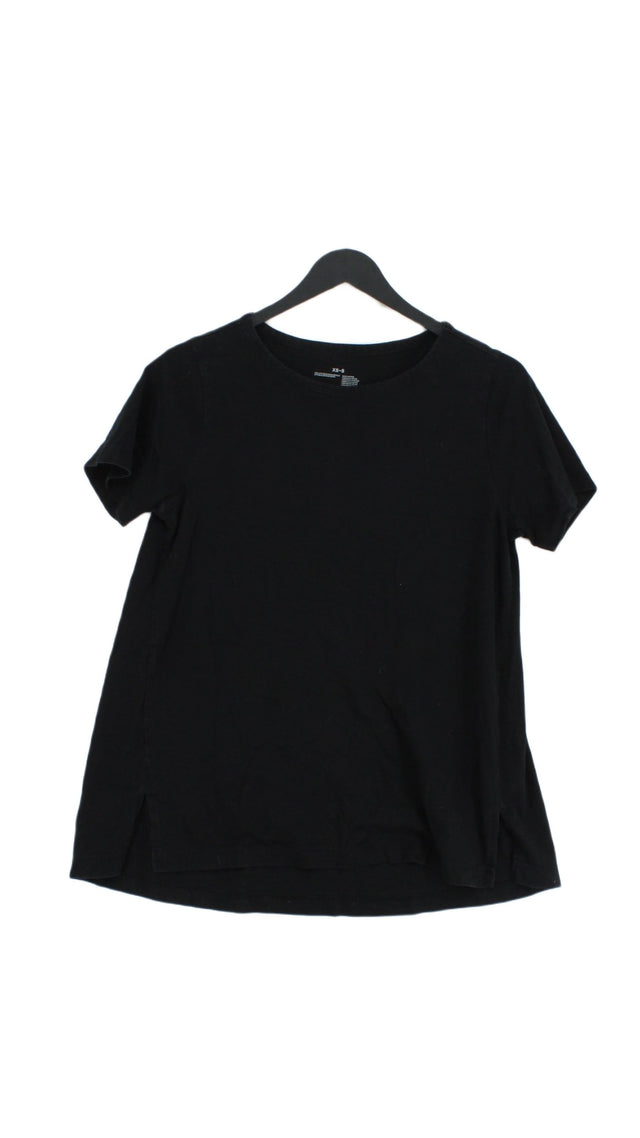 MUJI Women's T-Shirt XS Black 100% Cotton