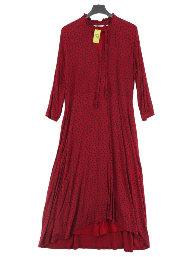Boden Women's Maxi Dress UK 18 Red Viscose with Elastane